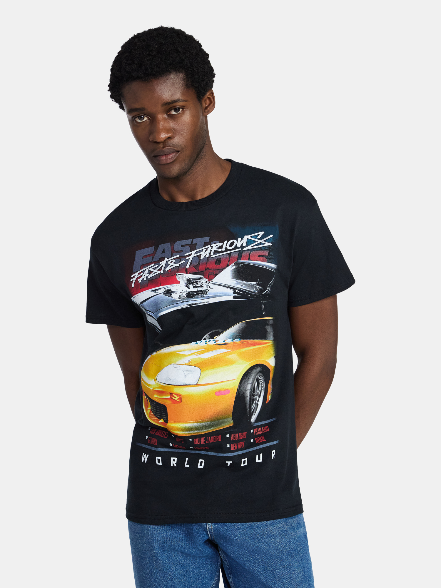 Fast & Furious Men’s & Big Men's Graphic Cotton Tee with Short Sleeves, Sizes S-3XL