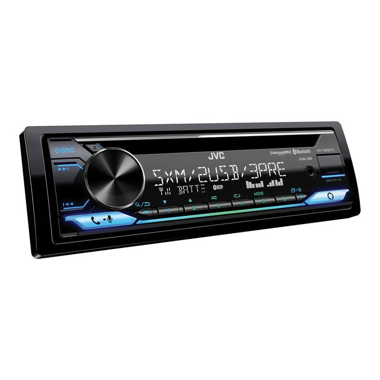 JVC KD-T925BTS KD-T925BTS Car In-Dash Unit, Single-DIN CD Receiver with  Bluetooth, Alexa Built-in, and SiriusXM Ready