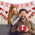 thumbnail image 5 of Valentine's Day Party Decorations Be Heart-Shaped Garland Set 1Pc Banner With 'Be Mine' Text & Heart Accent, Ideal For Romantic Celebrations Weddings Anniversaries And Sweet, 5 of 5