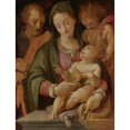 thumbnail image 2 of Tommaso d'Antonio Manzuoli 19x24 Gold Ornate Framed and Double Matted Museum Art Print Titled - Holy Family with the Infant John The&nbsp;Baptist, 2 of 4