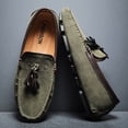 thumbnail image 3 of Men's Casual Loafers Slip On Leather Shoes Lightweight Driving Shoes Moccasins Classic Penny Loafer Flats Boat Shoes, 3 of 10