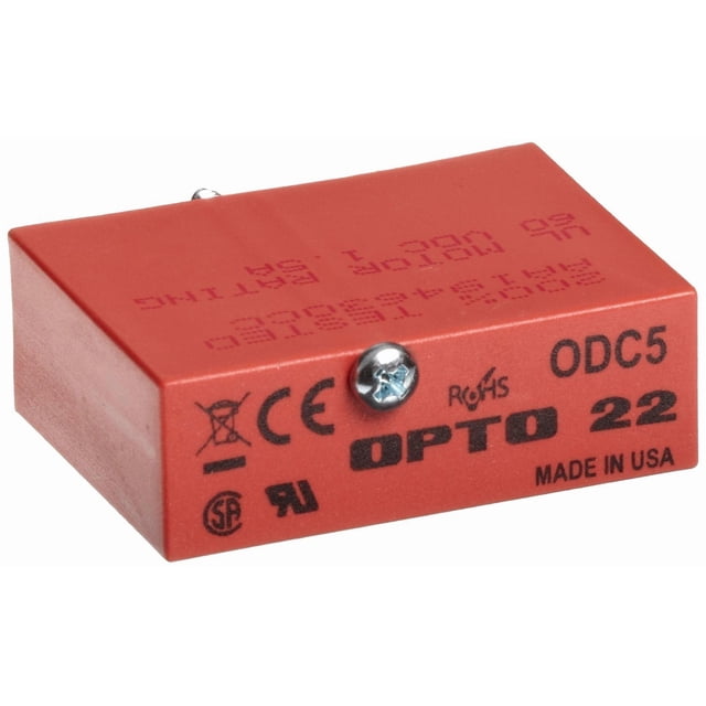 Opto 22 ODC5 Standard DC Output Module, 5-60 VDC, 5 VDC Logic, 5 A One-Second Surge, 4000 Volts I/O Isolation