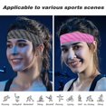 thumbnail image 4 of Running Headband Workout Sweatbands Adjustable Sports Headbands Headbands, 4 of 5