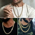 thumbnail image 2 of New Hot 6-14mm CZ Miami Cuban Link Chain Necklace Stainless Steel for Men Women, 2 of 9