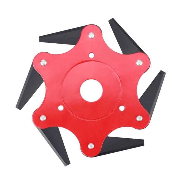 Cabezal de corte de acero, cabezal de corte de 6 maquinillas de afeitar de acero premium, cuchillas universales mejoradas para comedor de malas hierbas, cabezal de corte de acero profesional