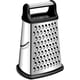 thumbnail image 1 of Rallador de Caja Profesional, Rallador de Queso para Cocina de Acero Inoxidable con 4 Lados, Ralladores de Queso y Especias con Mango para Verduras, Negro, 1 of 5