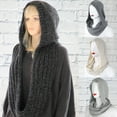 thumbnail image 3 of Winter Hat Warm Hooded for Infinity Scarf Cap Balaclava Pullover Chunky Knit Sha, 3 of 17