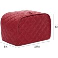 thumbnail image 4 of Cotton/Polyester Quilted Toaster Cover for Two Slice Toaster and Dust & Fingerprint Protection, Machine Washable. Beige, 4 of 4