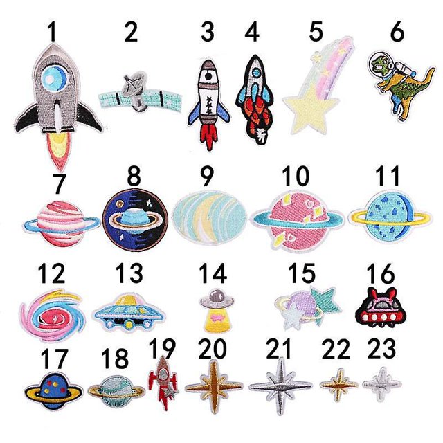 23pcs Parche Cusson Brod Thermocollant En Forme De Avion - Pice Brode Coudre Ou Coller Au Fer Repasser Pour Enfant Et Bb