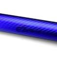 thumbnail image 2 of EZAUTOWRAP Matte Satin Chrome Carbon Fiber Blue Car Vinyl Wrap Vehicle Sticker Decal Film Sheet Decoration With Air Release Technology, 2 of 3
