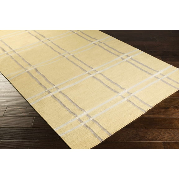 Hauteloom Wheeler Wool Hallway, Kitchen Runner Rug - Contemporary - Tan, Medium Gray, Light Gray - 2'6" x 8'