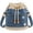 Blue, variant on Denim Crochet Bucket Bag, Drawstring Crossbody Shoulder Purse | Boho Denim Handbag for Women, Casual Vintage Tote Bag with Adjustable Strap for Travel, Shopping, Beach & Daily Use