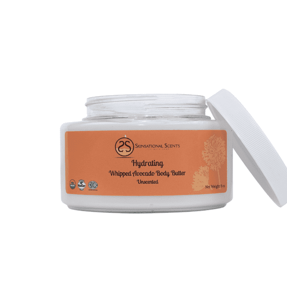 Skinsational Scents Hydrating Whipped Dry Sensitive Skin Avocado Body Butter