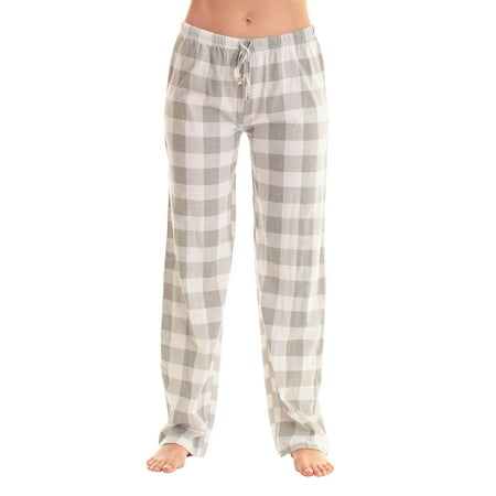 

Just Love Women Buffalo Plaid Pajama Pants Sleepwear (Grey White Buffalo Plaid 1X)