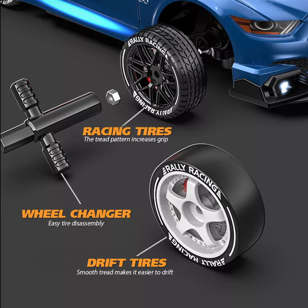 AIGIA 30KM/H RC Drift Car 1/24 2.4GHz 4WD Remote Control Sport Racing On-Road Vehicle