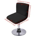 thumbnail image 4 of Stretch Stool Chair Cover Chair Protectors Slipcover with Backrest for Low Short Back Chair Bar Stool Chair(Pack of 2), 4 of 7