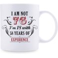 thumbnail image 2 of 76th Birthday Gifts for Women Men - I''m Not 76 I''m 18 with 58 Years of Experience Mug - 76 Year Old Present Ideas for Mom, Dad, Wife, Sisters, Grandma, Grandpa, Friends, Coworkers - 11 oz Coffee Mug, 2 of 6