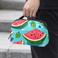 thumbnail image 2 of Watermelon Charger Organizer Hard Drive Bag Cable Cord Organizer Small Storage Pouch Oxford Fabric Waterproof Electronic Digital Accessories Travel Case 5.9x9.44x3.14 in., 2 of 6
