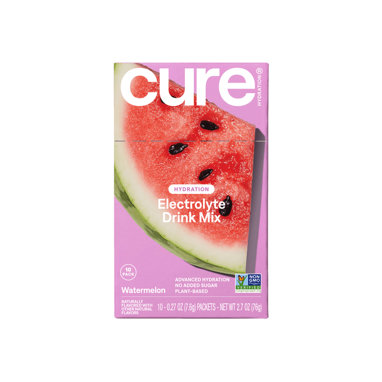 Cure Hydration Watermelon Electrolyte Drink Mix, 10 Pack photo 1