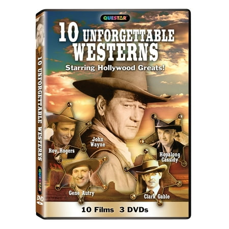 10 Unforgettable Westerns 3 pk. (DVD) Howard Hughes John Wayne Jane Russell Errol Flynn