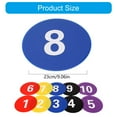 thumbnail image 5 of Numbered Floor Spots Markers Footstep Mat Flat Disc Marker Soccer Flat Sign Discs Football Nonslip Floor Markers, 5 of 14