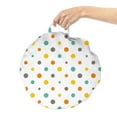 thumbnail image 2 of Geometric Round Floor Cushion with Handle, Colorful Polka Dots in Repeated Style, Decorative Pillow for Living Room & Dorms, 18" Round, White Multicolor, by Ambesonne, 2 of 4