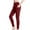 Red, variant on ABATAB Leggings for Women with Pockets Thermal Warm Winter Leggings Fleece Lined High Waisted Workout Yoga Pants