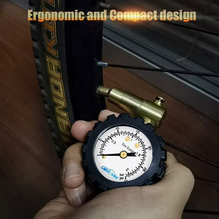 GODESON Low Tire Pressure Gauge 30 Psi Bar, Schrader Valve Mtb