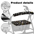 thumbnail image 5 of HELLHERO Dragonflies Daisies Seat Back Cover & Rollator Walker Seat Back Cover with Anti-Slip Cover Easy Install Waterproof Breathable, 5 of 7