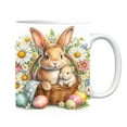 thumbnail image 1 of Vwrxbz Easter Ceramic Coffee Mug - Rabbit Design, 350ml Ceramic Cup for Home Applicable, Easter Gift, 1 of 9