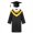 Yellow, variant on MSemis Graduation Gown Cap Unisex Uniform Robe Set with Tassel Cap for Preschool Primary School Ceremony Yellow 4-5