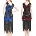 thumbnail image 6 of CENL Retro Vintage Flapper Dress with Sequins and Tassel Women1920s Party Host Dress, 6 of 8