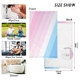thumbnail image 6 of Yayeee 100% Cotton Hand Towels for Bathroom 16" x 28" Soft Absorbent Kitchen Towel, Pink Gradient, 6 of 7
