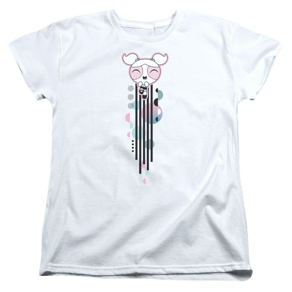 Powerpuff Girls Bubbles Streak S/S Women's T-Shirt White