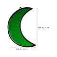 thumbnail image 6 of KAKOWELY Hanging Window Decor Suncatcher Moon Shaped Acrylic Green 2Pcs 5.1X3.6X0.08In, 6 of 6