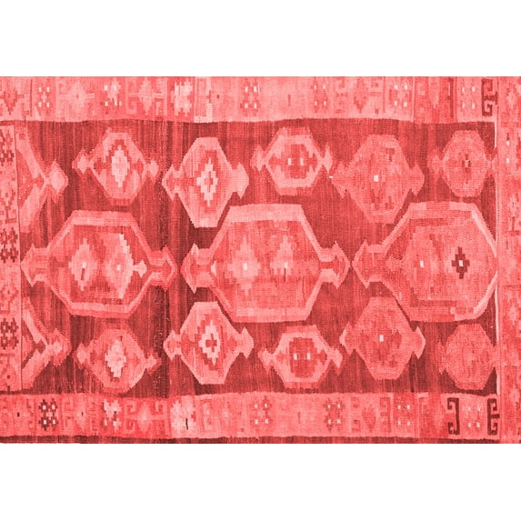 Ahgly Company Indoor Rectangle Oriental Red Traditional Area Rugs, 7' x 10'