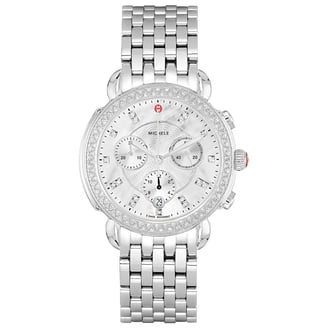 Michele CSX-36 Chronograph Mother of Pearl Dial Date  display picture 2