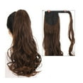thumbnail image 5 of 22" Long Wave Ponytail Natural Wavy Synthetic Wrap Around Ponytail Hairpiece for Women Extension Magic Paste Heat Resistant, 5 of 25