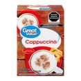 thumbnail image 1 of Mezcla en polvo para preparar café Great Value cappuccino con 6 sobres de 20 g c/u, 1 of 4