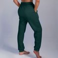 thumbnail image 4 of USNSM 2 Pack Sweatpants for Women Drawstring Elastic Waist Joggers Pants with Pockets Cinch Bottom Casual Jogger Trousers Green S, 4 of 8