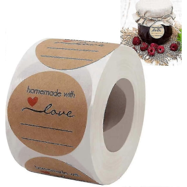 Jam And Jelly Jar Labels, Canning Labels For Mason Jars And More(2" Round 500/roll) With Lines For Writing- Jar Labels