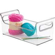 InterDesign Fridge Binz Refrigerator Bin - Carrying Handles - 1 Piece, 5.5 x 11.25 x 5, Clear