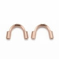 thumbnail image 3 of 20pc Ion Plating(IP) 316 Stainless Steel Wire Guardian and Protectors Long-Lasting Plated Rose Gold 4.5x7.5x1.5mm Hole: 0.6mm, 3 of 5