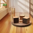 thumbnail image 1 of Teapot Warmer Candle Heating Base Wooden Tea Light Warmer for Tea Hotel Milk, 1 of 8