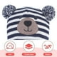 thumbnail image 4 of Gorro tejido de oso para bebé de dibujos animados, gorro de invierno para bebé para niños pequeños, gorro con orejas, gorro cálido de punto, gorro forrado de lana, 4 of 6
