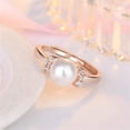 thumbnail image 1 of Fiudx Joyería de Circonita Cúbica, Elegante Anillo con Diseño de Mariposa, Accesorio con Detalles de Perla Brillante, Regalo de Compromiso Único, Ocasión de Aniversario de Boda, Perfecto para Mujeres, 1 of 4