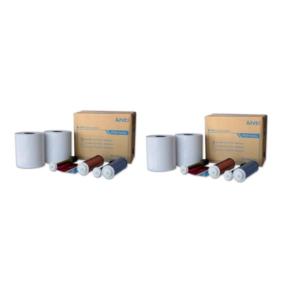 Kit de medios HiTi 4x6 para impresoras P525L y P520L (2000 impresiones)