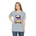 thumbnail image 6 of Skateboarding Bulldog Unisex T Shirt, 6 of 12