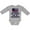 AC-Heather Grey, variant on Inktastic Fireman Daddy is a Firefighter Boys or Girls Long Sleeve Baby Bodysuit