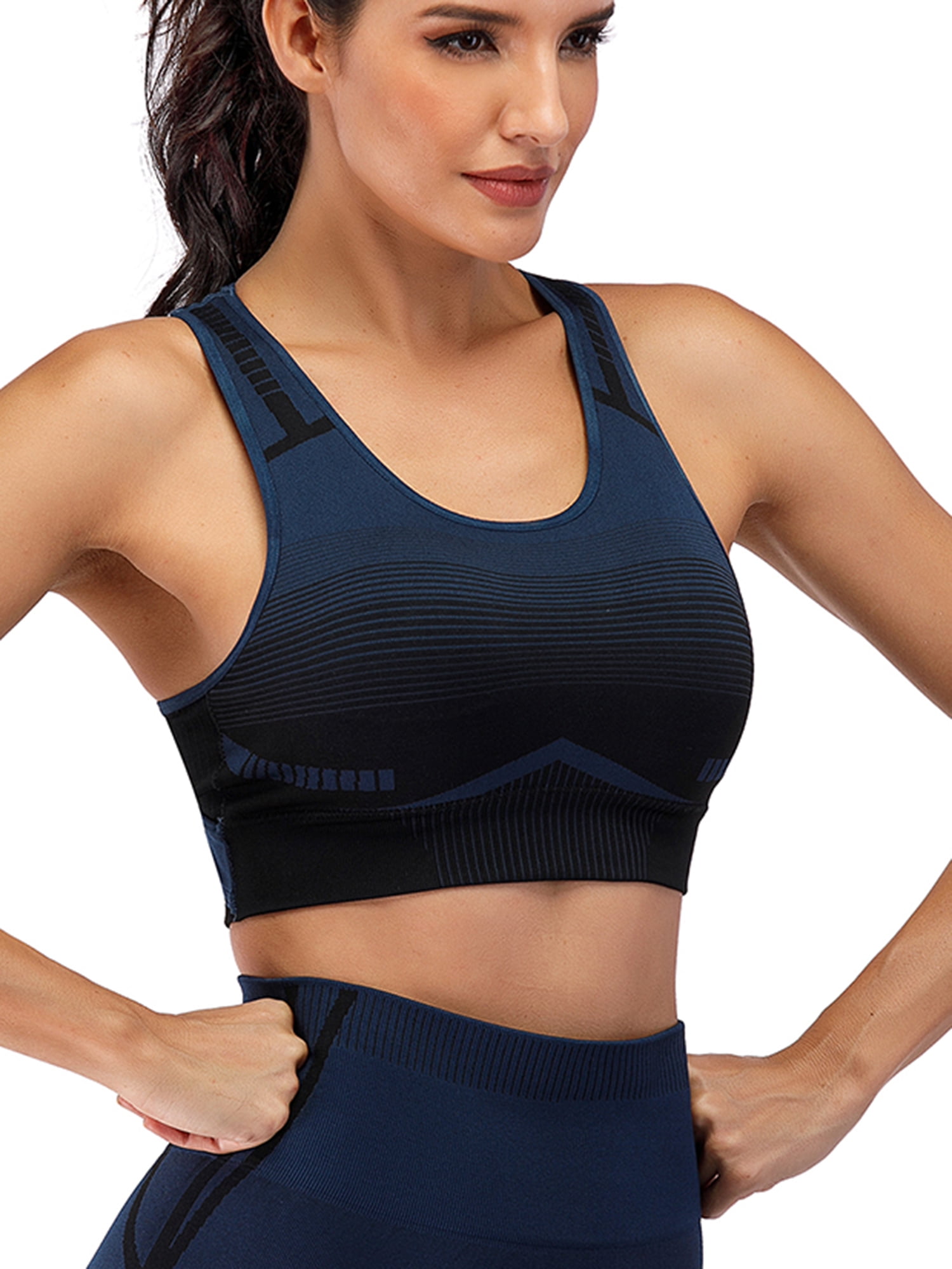 BAG WIZARD Women s Wirefree Yoga Bra Plus Size Sports Bra Racerback 